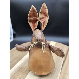 Primitive Bunny Rabbit Doll Figurine Easter Decor